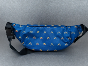 Rajkumarr navy waist bag with hidden compartments