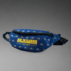 Rajkumarr navy waist bag with hidden compartments