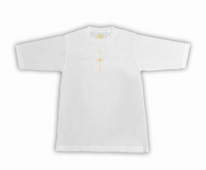 Rajkumarr white oversized T-shirt with premium material and minimal streetwear design - luxury comfort for everyday wear.