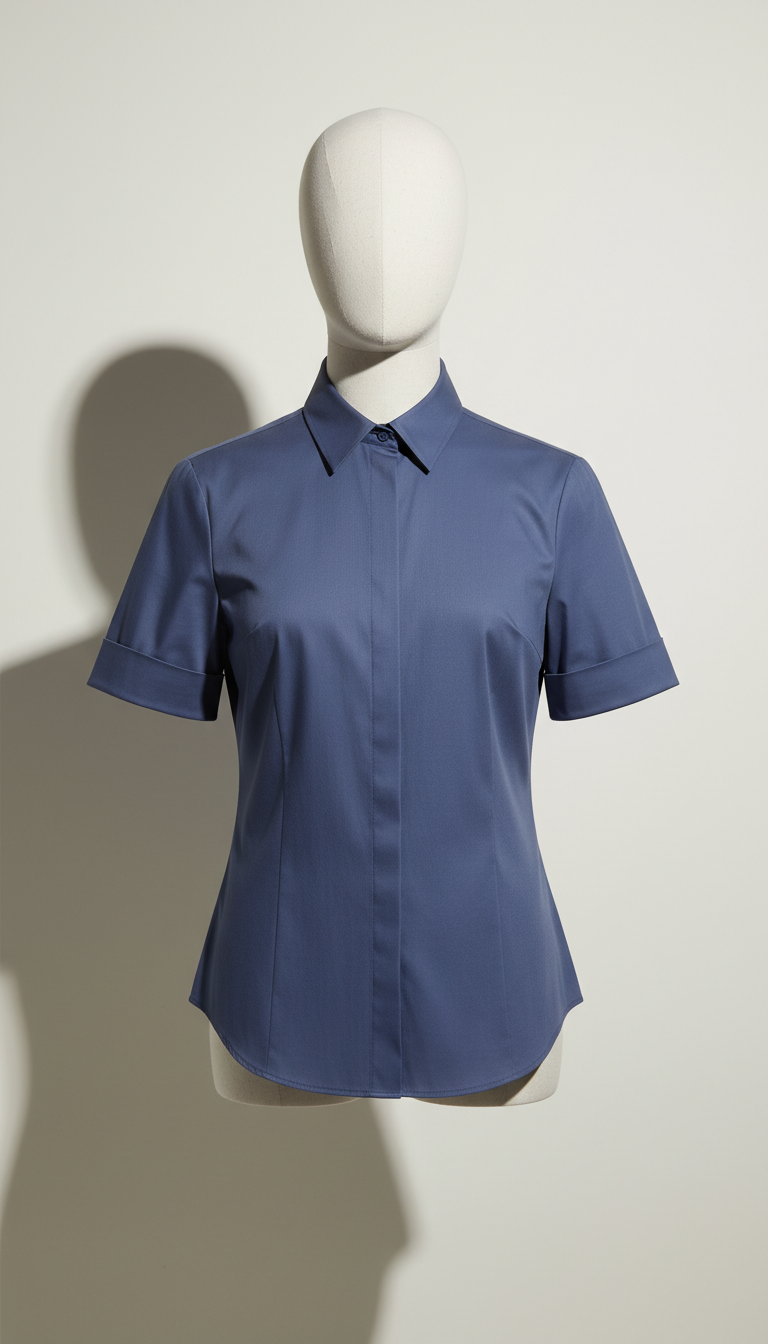 Jewel-Tone Structured Shirt