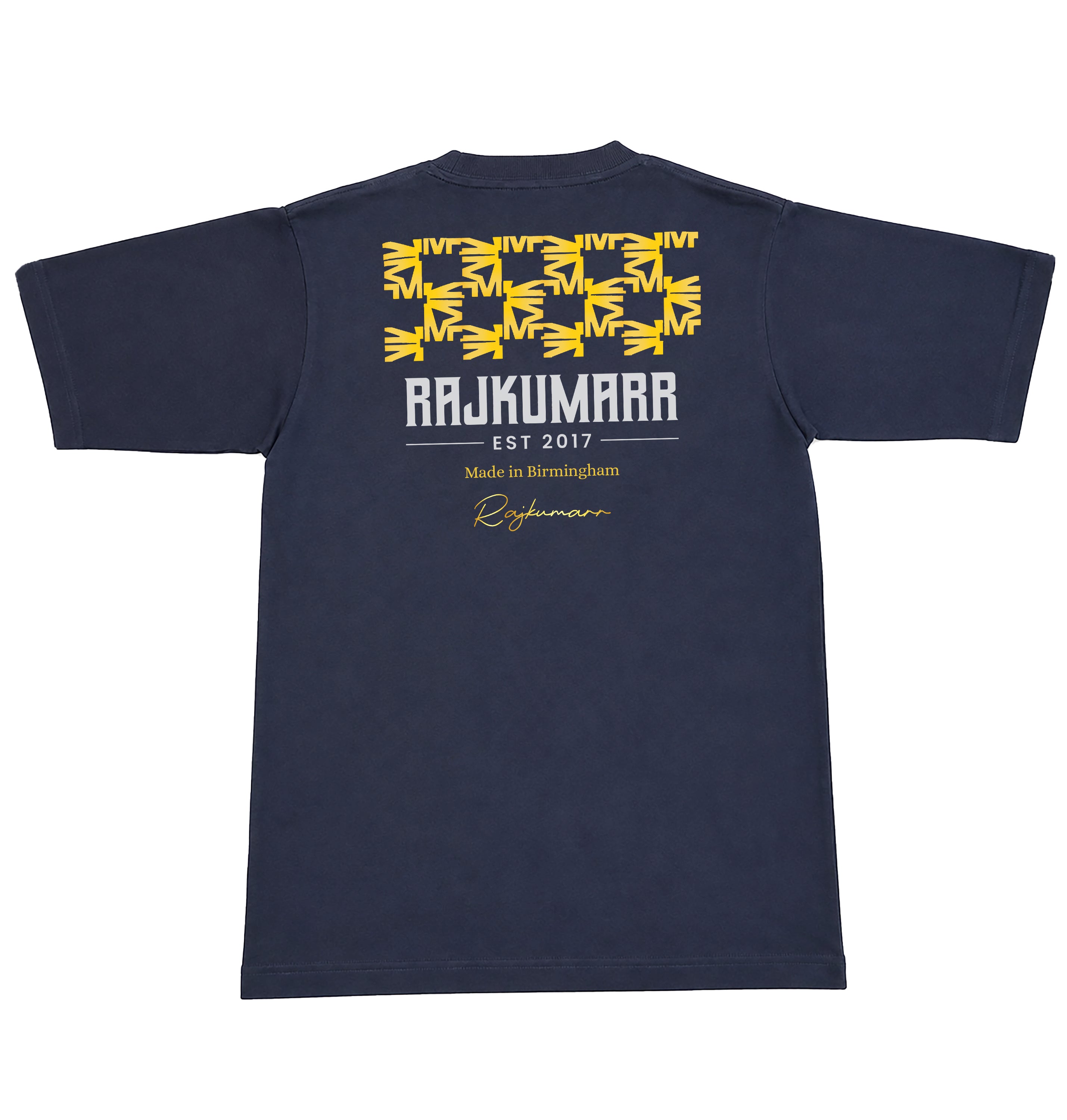 Men's Oversized T-Shirt Navy Blue – Heavyweight Streetwear Tee | Rajkumarr