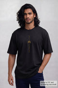 Men's Oversized T-Shirt Black – Structured Fit Streetwear Tee | Rajkumarr