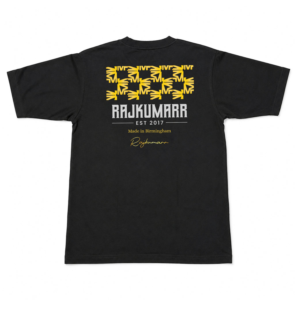 Men's Oversized T-Shirt Black – Structured Fit Streetwear Tee | Rajkumarr