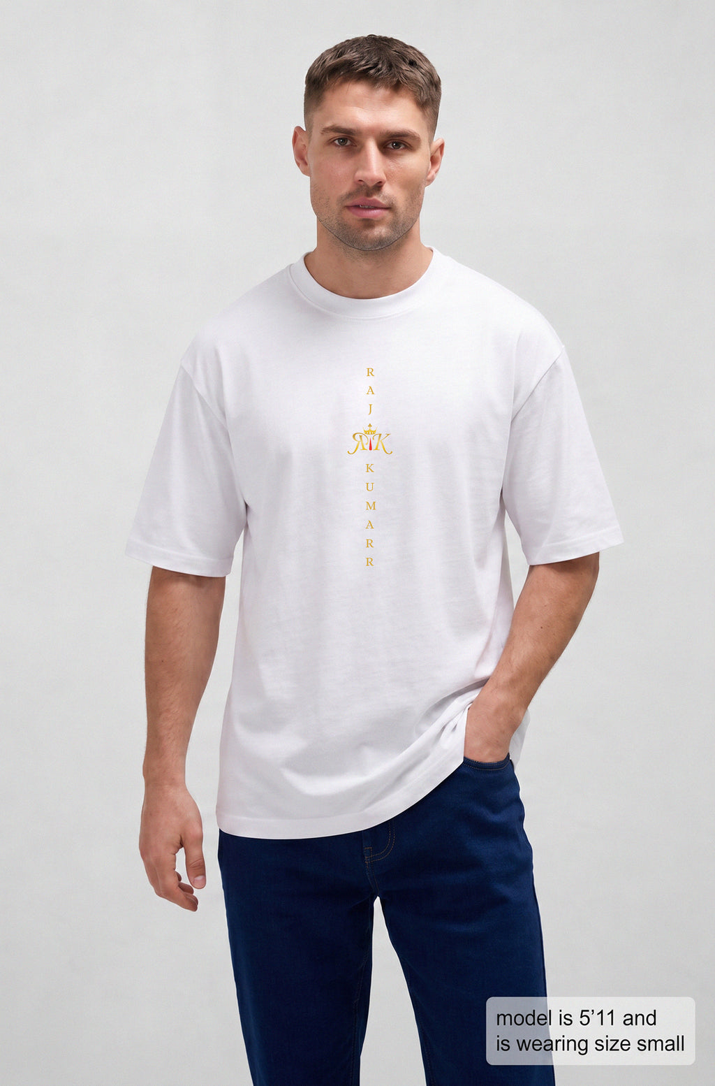 Men's Oversized T-Shirt White – Premium Streetwear Tee | Rajkumarr