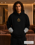 Men's Oversized Hoodie Black – Heavyweight Pullover Streetwear | Rajkumarr